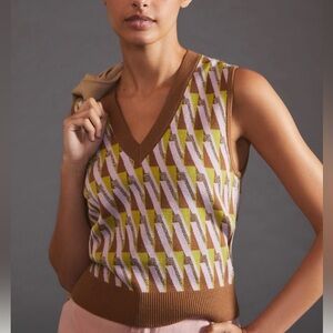 Maeve Vera jacquard sweater vest